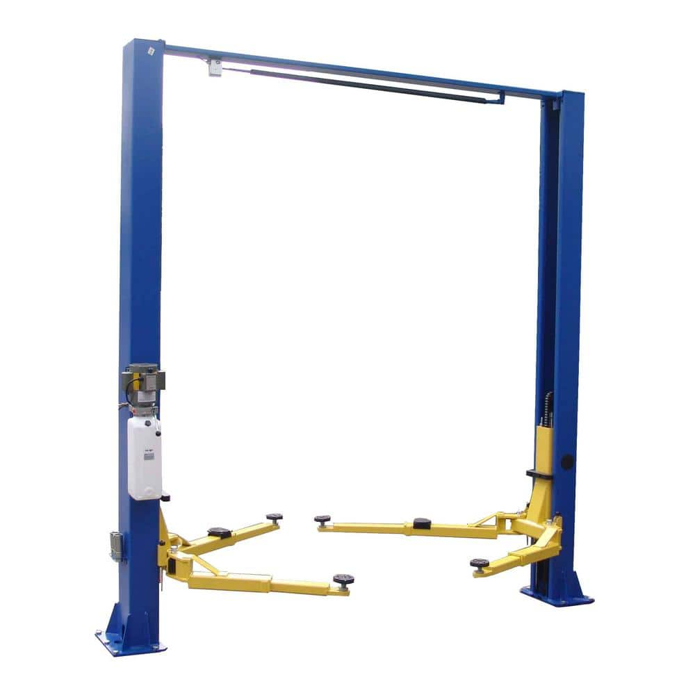 2-Post 9,000 lbs. Clear Floor Symmetric Car Lift Low Profile Color Blue -  TUXEDO, TP9KSCX