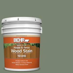 5 gal. #SC-126 Woodland Green Solid Color House and Fence Exterior Wood Stain