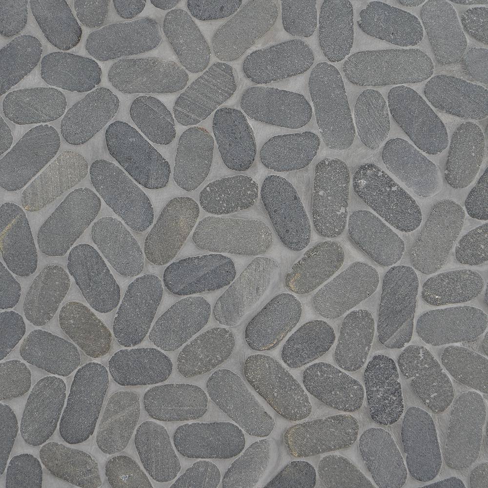 Multicolored Natural Stone Pebble Mosaic Tile for Floors and Walls
