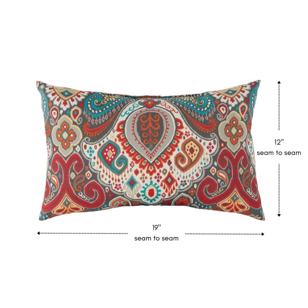 Asbury Park Weather-Resistant 19x12 Outdoor Throw Pillow Set