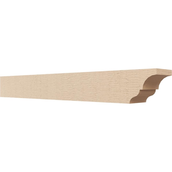 Ekena Millwork 4-in. x 4-in. x 32-in. Asheboro Woodgrain, Primed Tan Timberthane Polyurethane Rafter Tail Brace