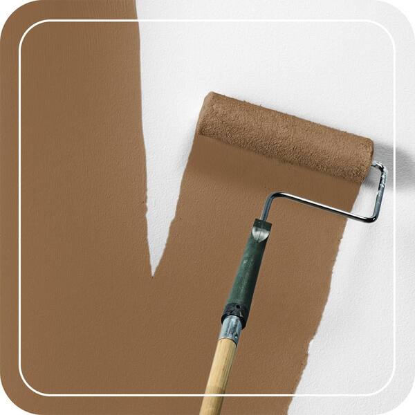 BEHR PREMIUM PLUS 8 oz. #S260-7 Nugget Gold Flat Interior/Exterior