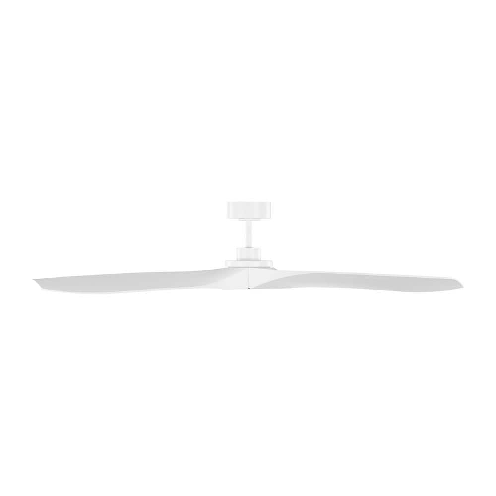 Matte White 60'' Smart Outdoor Ceiling Fan with Remote