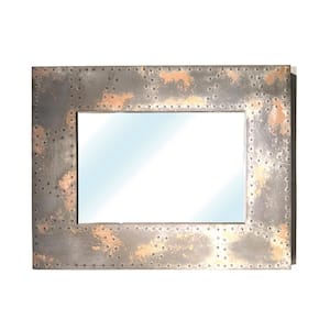 Large Rectangle Antique Classic Mirror (43.7 in. H x 34.4 in. W)