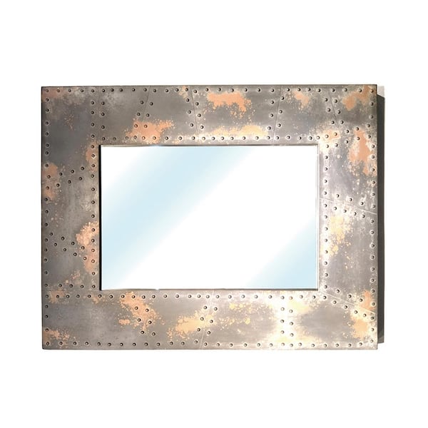 PETERSON ARTWARES Large Rectangle Antique Classic Mirror (43.7 in. H x 34.4 in. W)