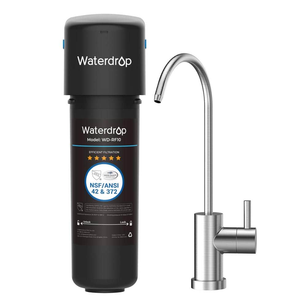 Store waterdrop undersink stainless steel water filter system model: WD-AS08