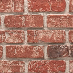 Used Brick 11 in. x 11 in. Old Town Faux Brick Siding Sample