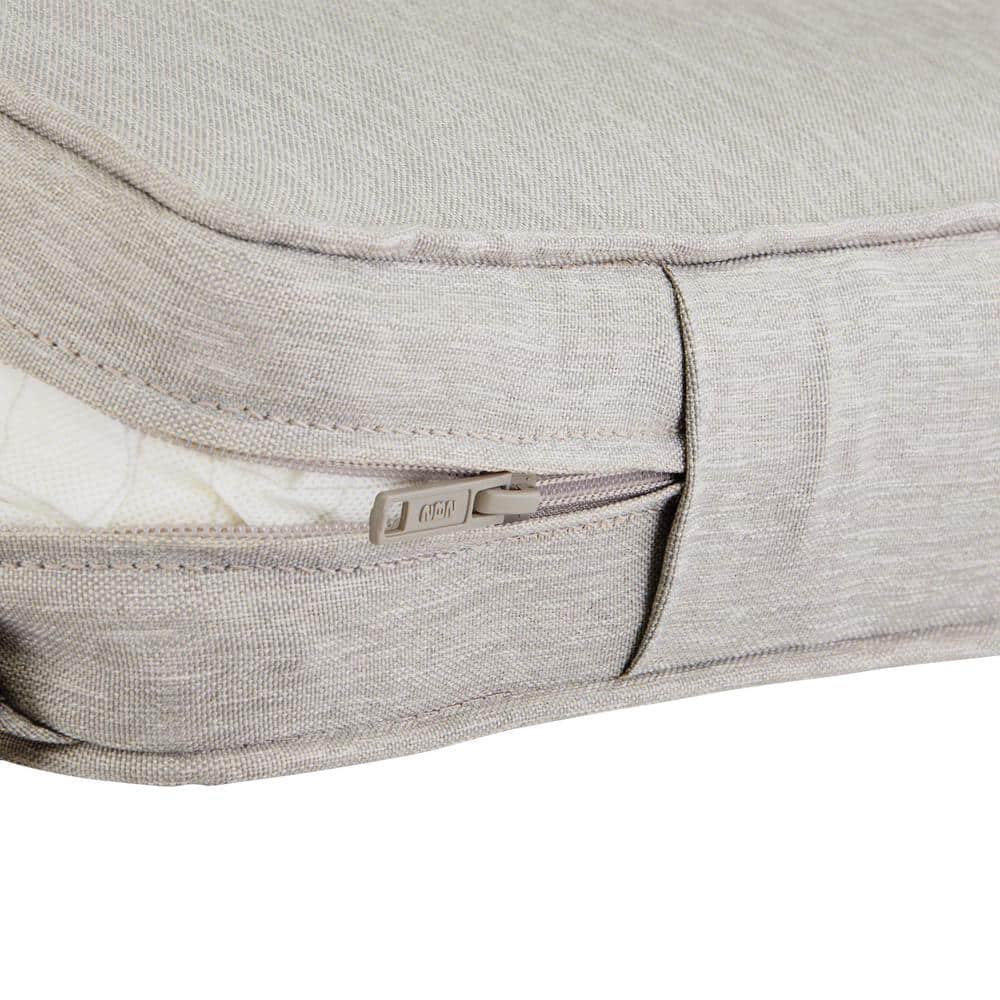 Heather Grey Montlake FadeSafe 42" Patio Bench Cushion