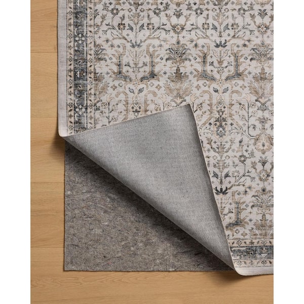 Anniston Ivory/Stone 9 ft. x 12 ft. Machine Washable Area Rug