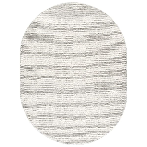 Natura 6 ft. x 9 ft. Oval Ivory Gradient Area Rug