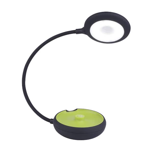 Globe Electric Flexx 6-in-1 Black and Green Multipurpose Portable Lamp