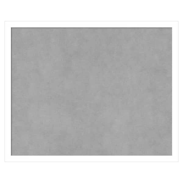 Amanti Art Svelte White 21 in. x 17 in. Framed Magnetic Board