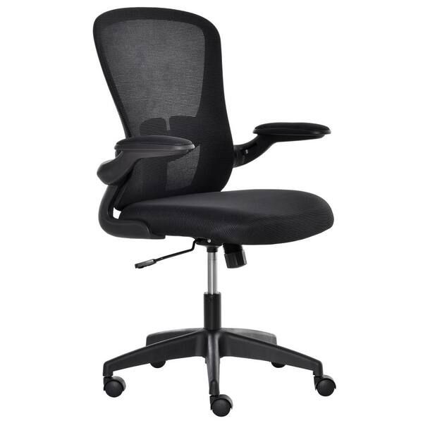 vinsetto ergonomic mesh office chair with lumbar back support