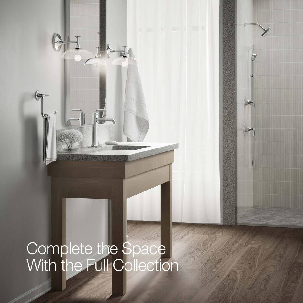 Polished Chrome Tall Single-Handle Bathroom Sink Faucet