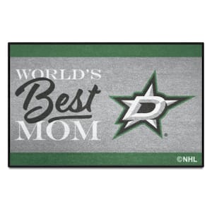 Dallas Stars Green World's Best Mom 19 in. x 30 in. Starter Mat Accent Rug