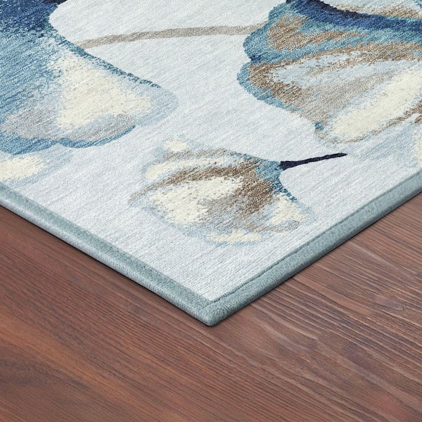 Chantille Machine Washable Indoor/Outdoor Abstract ACN2405 Sky 9 ft. x 12 ft. Area Rug