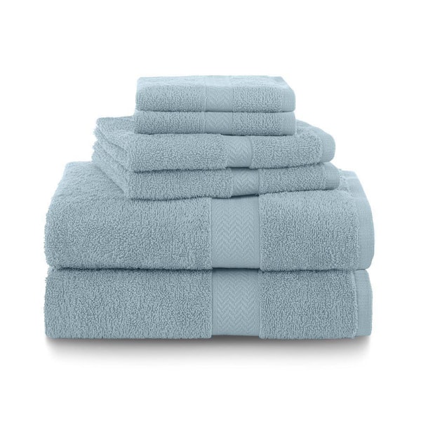 Ringspun Soft Blue 6-Piece Towel Set