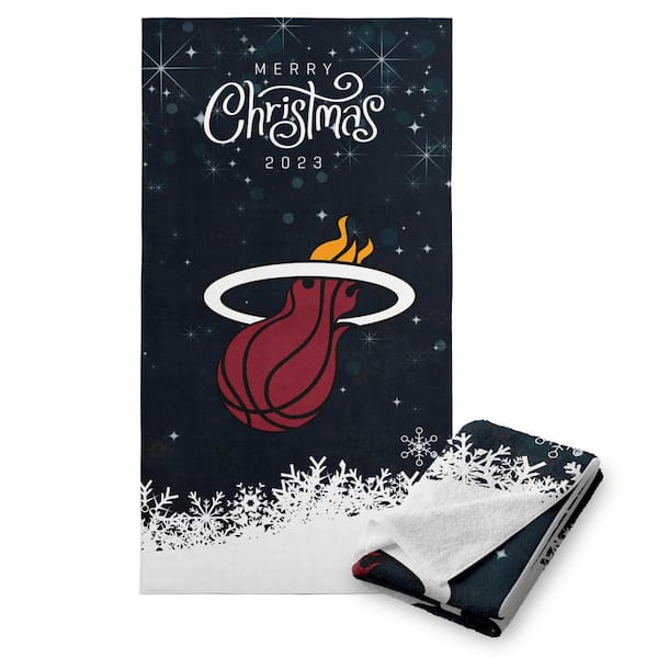 THE NORTHWEST GROUP NBA Christmas 2023 Heat Printed Cotton/Polyester Blend Multicolor Beach Towel