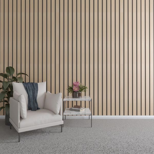 Ekena Millwork 47 in. H x 3 in. W Slatwall Panels in Hickory 15-Pack