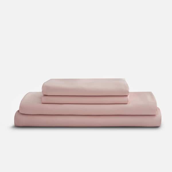 SIJO 4-Piece Blush Tencel Lyocell Twin Sheet Set