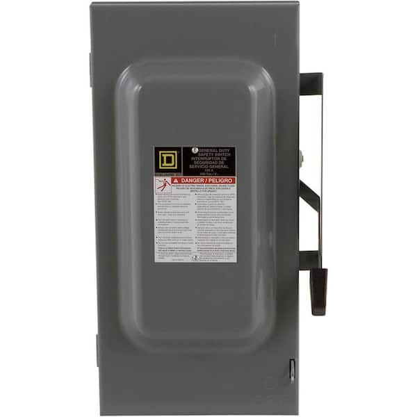 Square D 100 Amp 240-Volt 2-Pole Fused Indoor General Duty Safety Switch