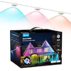 Govee RGBIC Permanent 50 ft. Outdoor Smart Plug-In Color Changing White  Tape LED String Light with IP65 Waterproof Housing H705BAD1 - The Home Depot