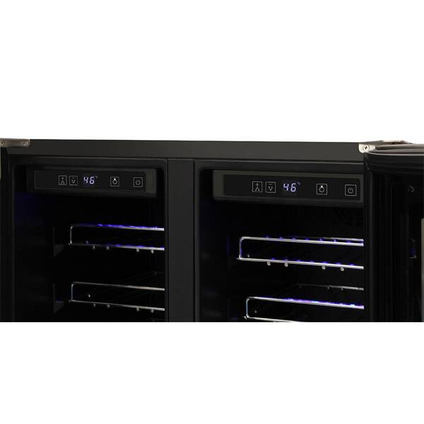 Thor Kitchen 46-Bottle Capacity Stainless Steel Dual Zone Cooling Built-In/Freestanding Wine Chiller Thor Kitchen 46-Bottle Capacity Stainless Steel Dual Zone Cooling Built-In/Freestanding Wine Chiller