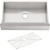 KOHLER Vault Farmhouse Undermount Apron Front Stainless Steel 36 in ...