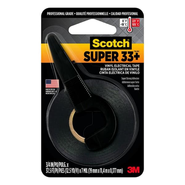 Commercial Electric Scotch 3/4 in. x 12.5 yds. Super 33+ Vinyl Electrical Tape