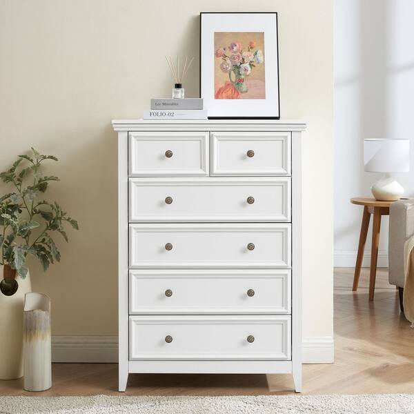 chinese dress ladies Mornington Linen Wrapped 6 Drawer Dresser  Good Bones Furniture