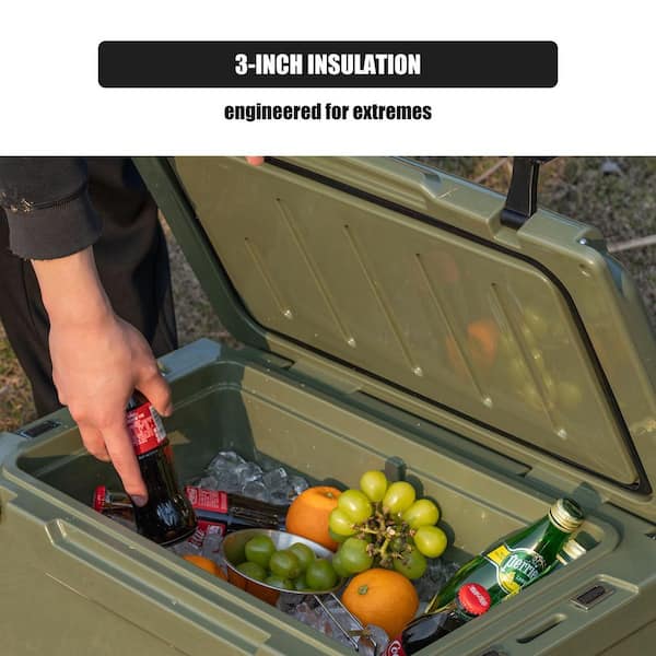 MOEPISY 25 qt. Rotomolded Cooler, Built to Stand up to The Rigors