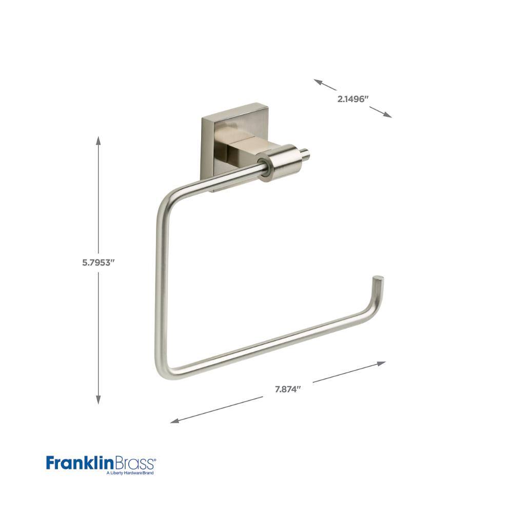 Maxted Brushed Nickel Wall Mounted Towel Ring