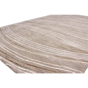 Greenwich Beige 9 ft. x 12 ft. (8'6" x 11'6") Abstract Contemporary Area Rug