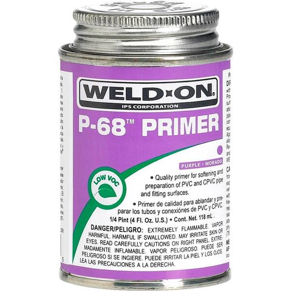 Weld-On 4 oz. PVC P-68 Primer in Purple