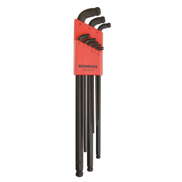 Bondhus Metric Stubby Double Ball End L-Wrench Set with ProGuard Finish (9-Piece)