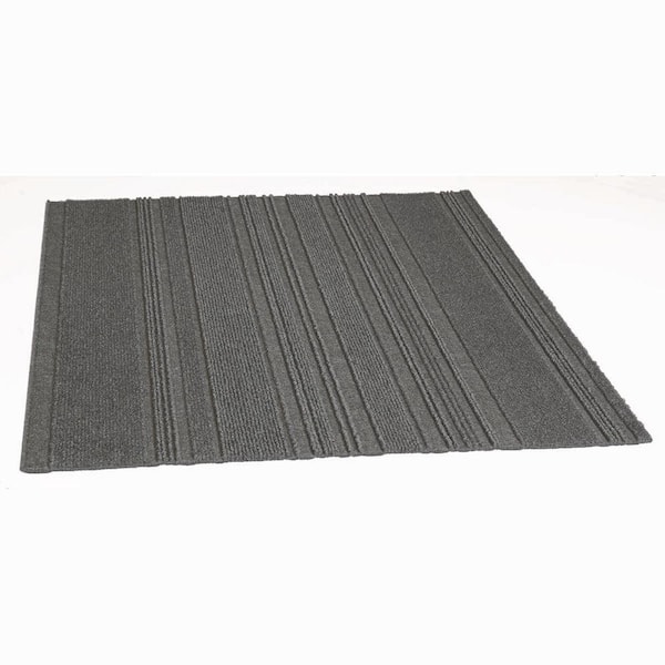 Foss Adirondack Gray Commercial 24 In X L And Stick Carpet Tile 15 Tiles Case 60 Sq Ft 7sdmn6615pk The