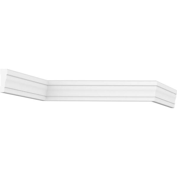 Ekena Millwork 2-1/4 in. x 3/4 in. x 96 in. Colonial Casing Moulding, PVC (12-Pack)