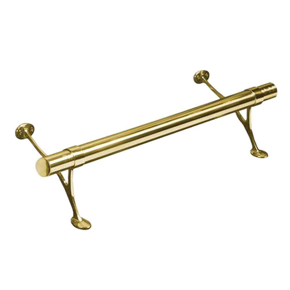 Lido Designs 6 ft. Solid Brass Bar Foot Rail Kit LB-00-FR1006/2 - The Home  Depot