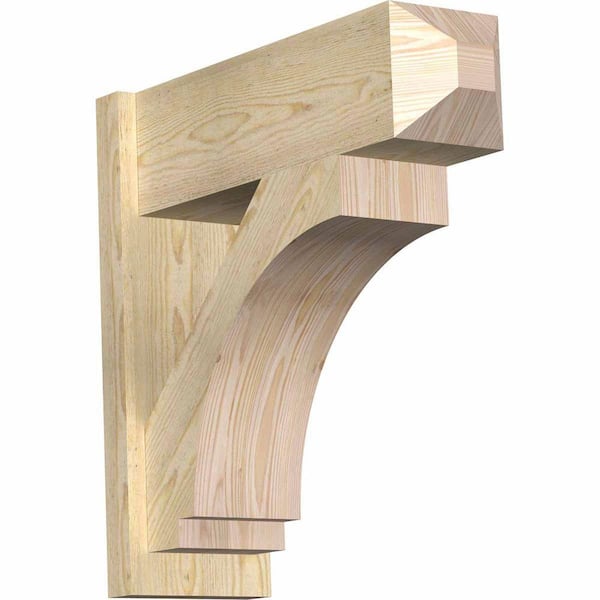Ekena Millwork 8 in. x 24 in. x 24 in. Imperial Craftsman Rough Sawn Douglas Fir Outlooker