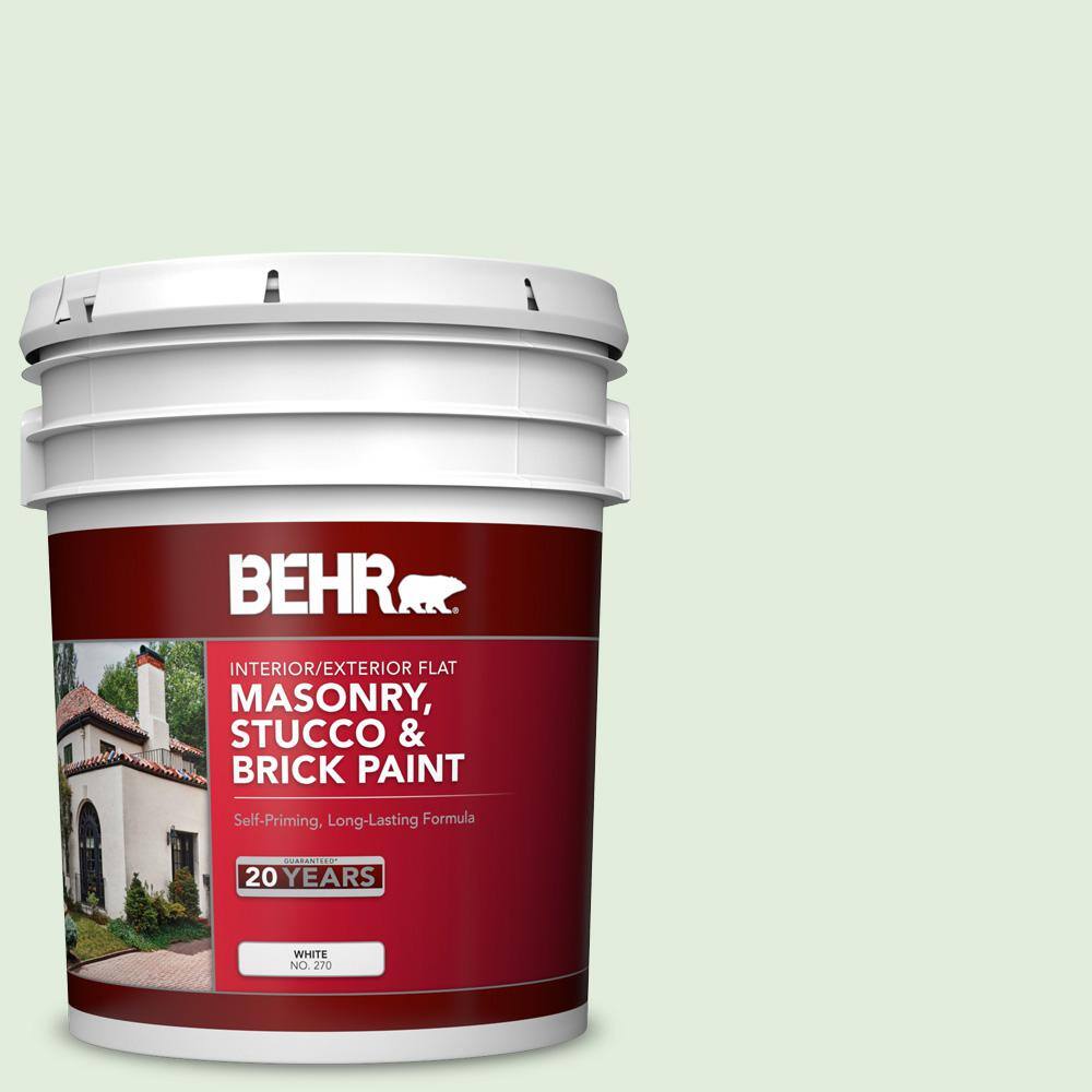 5 gal. #M400-1 Establish Mint Flat Masonry, Stucco and Brick Interior/Exter