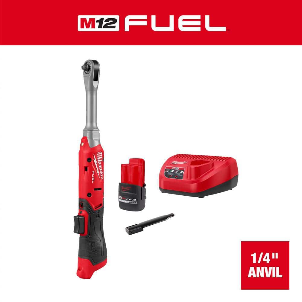 M12 FUEL 12V Lithium Ion Brushless 1/4 in. Drive Extended Reach Cordless Ratchet Kit price history on PriceWatchPro