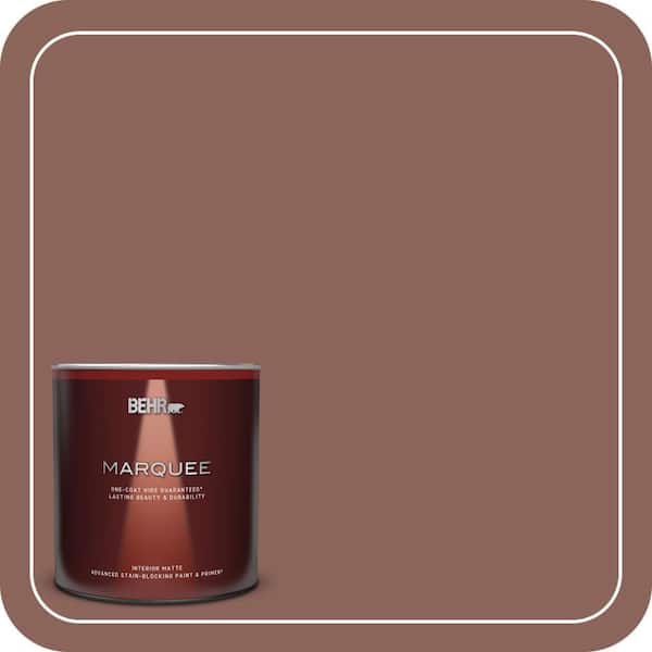 BEHR MARQUEE 1 qt. #BXC-52 Natural Copper Matte Interior Paint & Primer