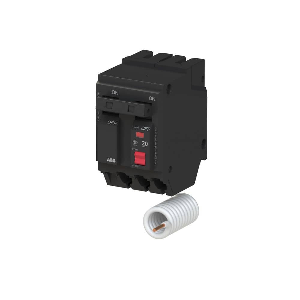 20 Amp Double Pole Ground Fault Breaker with Self-Test (THQL2120GFTA)