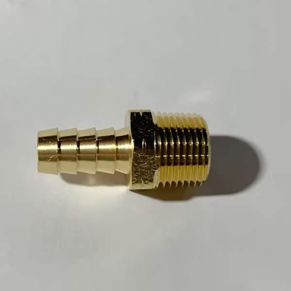 Everbilt 3/8 in. Barb x 3/8 in. MIP Brass Adapter Fitting