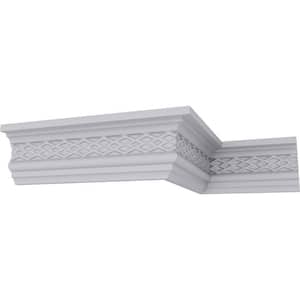 SAMPLE - 1-7/8 in. x 12 in. x 3-1/8 in. Polyurethane Brightton Crown Moulding