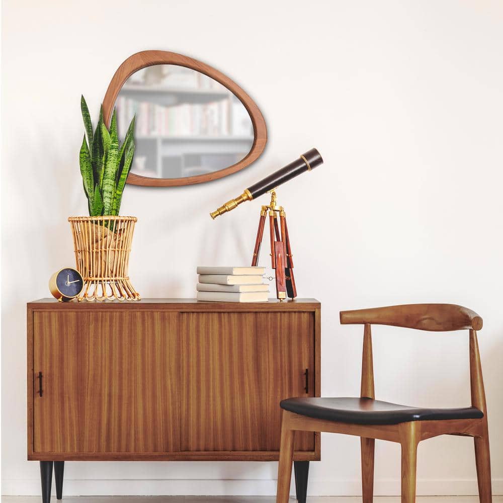 Natural Pine Asymmetrical Wall Mirror