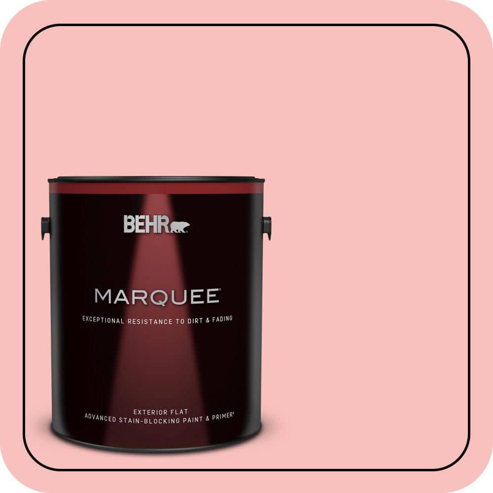 1 gal. #160A-3 Pink Hydrangea Flat Exterior Paint & Primer price history on PriceWatchPro