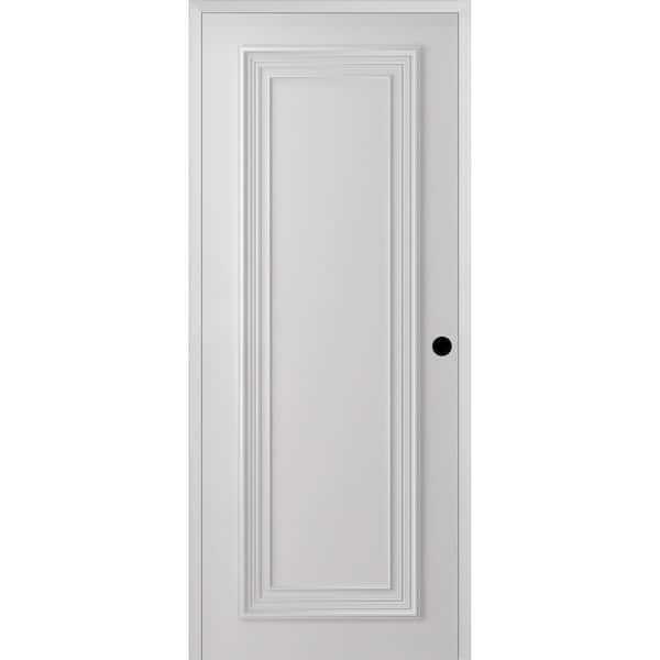 Palazzo 1 DIY-Friendly 30 in. x 80 in. Left Hand Primed Solid Composite Core Wood Single Prehung Interior Door