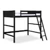 Dorel Living Brio Black Full Size Loft Bed FH8237BK - The Home Depot