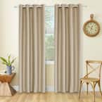 Wheat Thermal Grommet Blackout Curtain - 45 in. W x 120 in. L